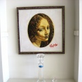 Angelic Face Painting 1 in Living Room (Cuadro 1 de Cara Angélica en la Sala)