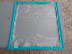Subframe Installed On Clear Acrylic Panel - Submarco Instalado Sobre Panel Transparente de Acrílico