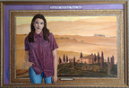 Girl With Tuscan Villa (Muchacha Con Villa Toscana)