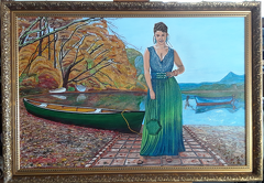 Woman With Canoe - Mujer Con Canoa