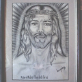 Pencil, Master Jesus with Crown of Thorns - Lápiz, Maestro Jesús con Corona de Espinas
